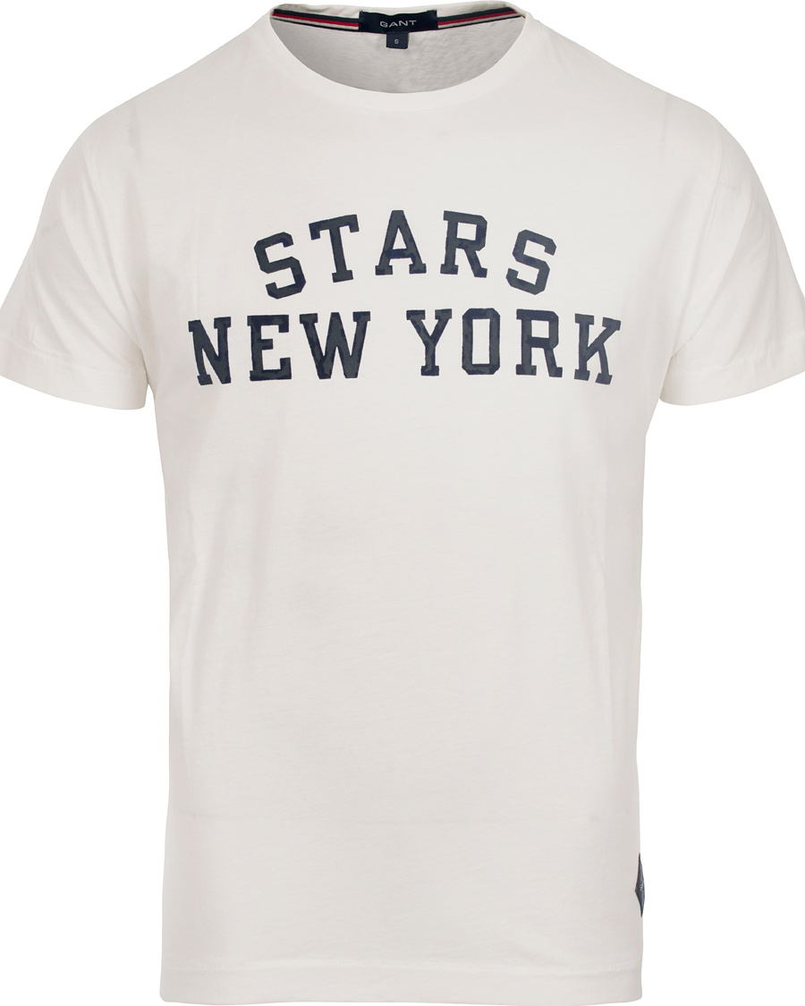Herr | T-Shirts | GANT | Stars New York T-shirt Cream