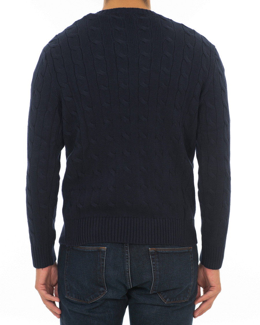Herr | Tröjor | Polo Ralph Lauren | Cotton Cable Crew Neck Hunter Navy