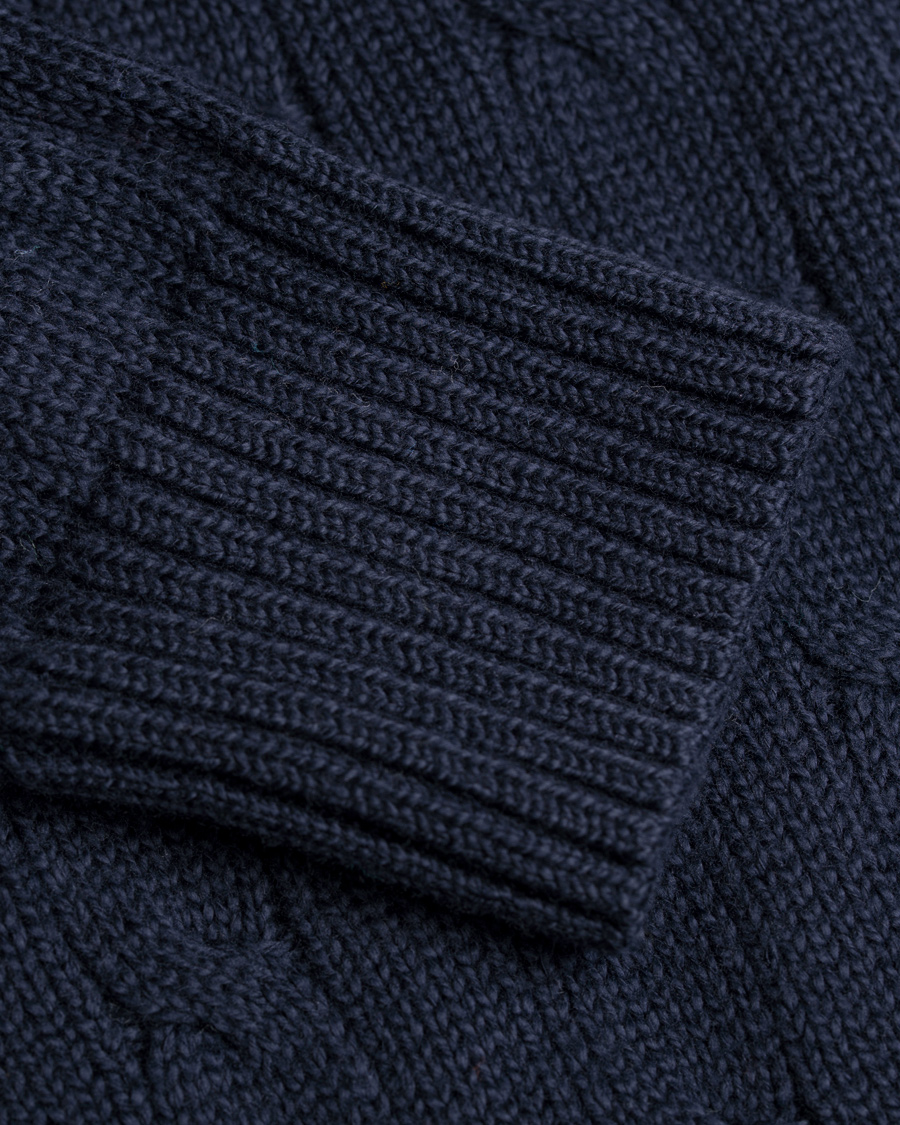 Herr | Tröjor | Polo Ralph Lauren | Cotton Cable Crew Neck Hunter Navy