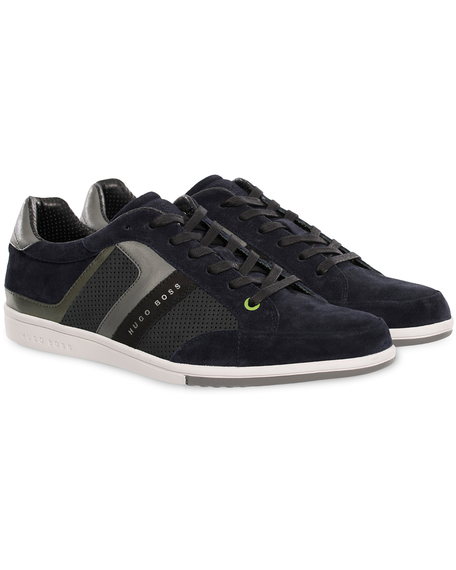 Herr | BOSS Athleisure Eldorado Suede Sneaker Navy | BOSS GREEN | BOSS Athleisure Eldorado Suede Sneaker Navy