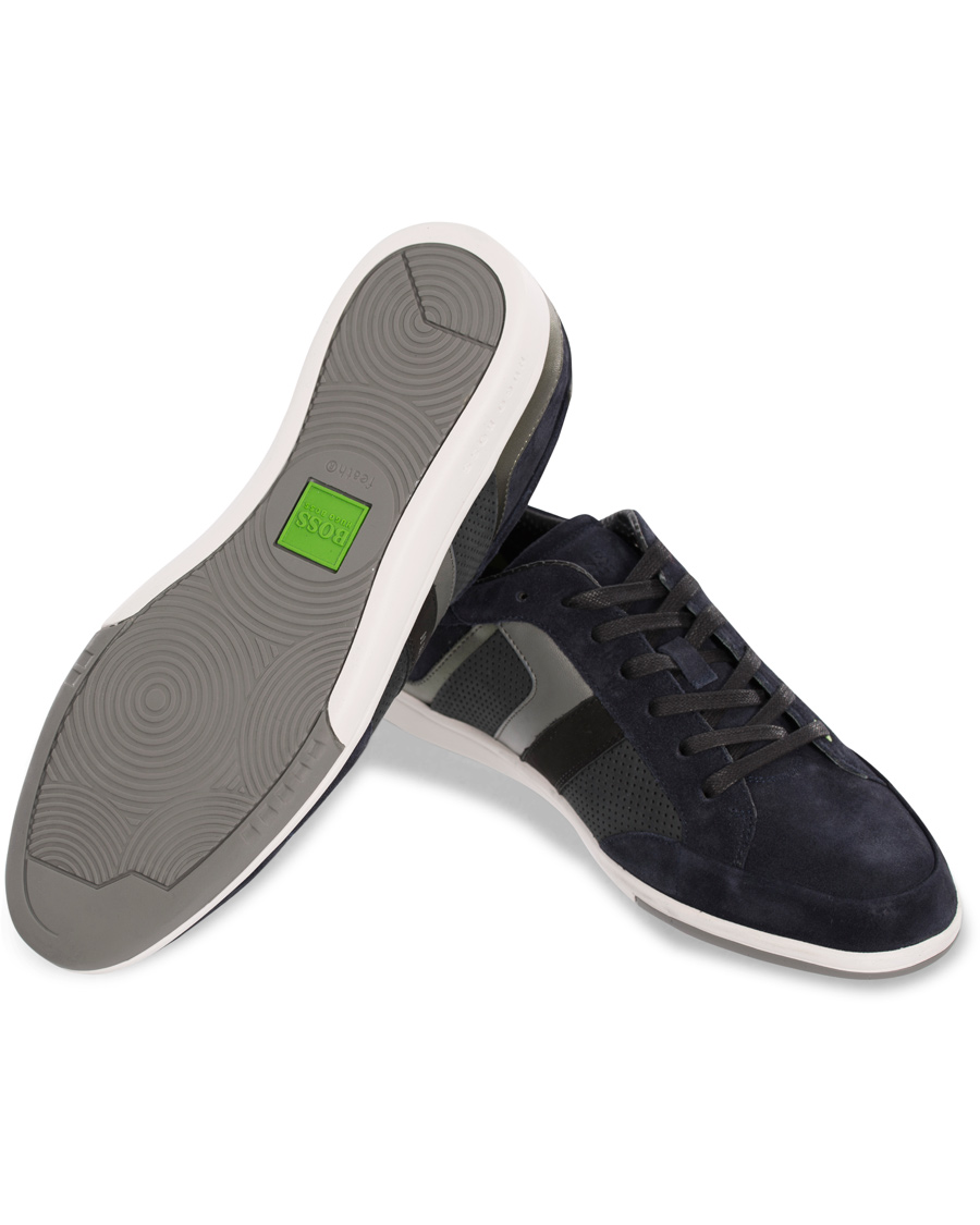 Herr | BOSS Athleisure Eldorado Suede Sneaker Navy | BOSS GREEN | BOSS Athleisure Eldorado Suede Sneaker Navy