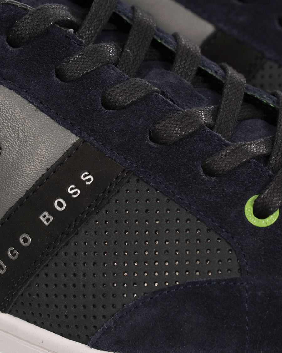 Herr | BOSS Athleisure Eldorado Suede Sneaker Navy | BOSS GREEN | BOSS Athleisure Eldorado Suede Sneaker Navy