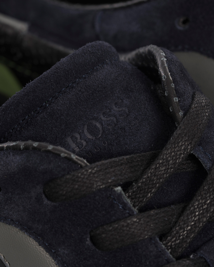 Herr | BOSS Athleisure Eldorado Suede Sneaker Navy | BOSS GREEN | BOSS Athleisure Eldorado Suede Sneaker Navy