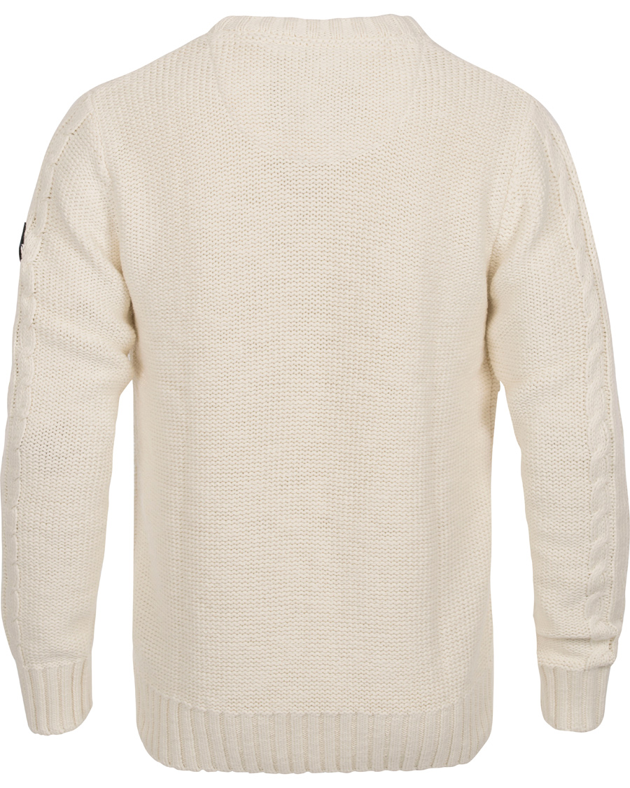 Herr | Tröjor | Morris | Norfolk Cable Knit Off White