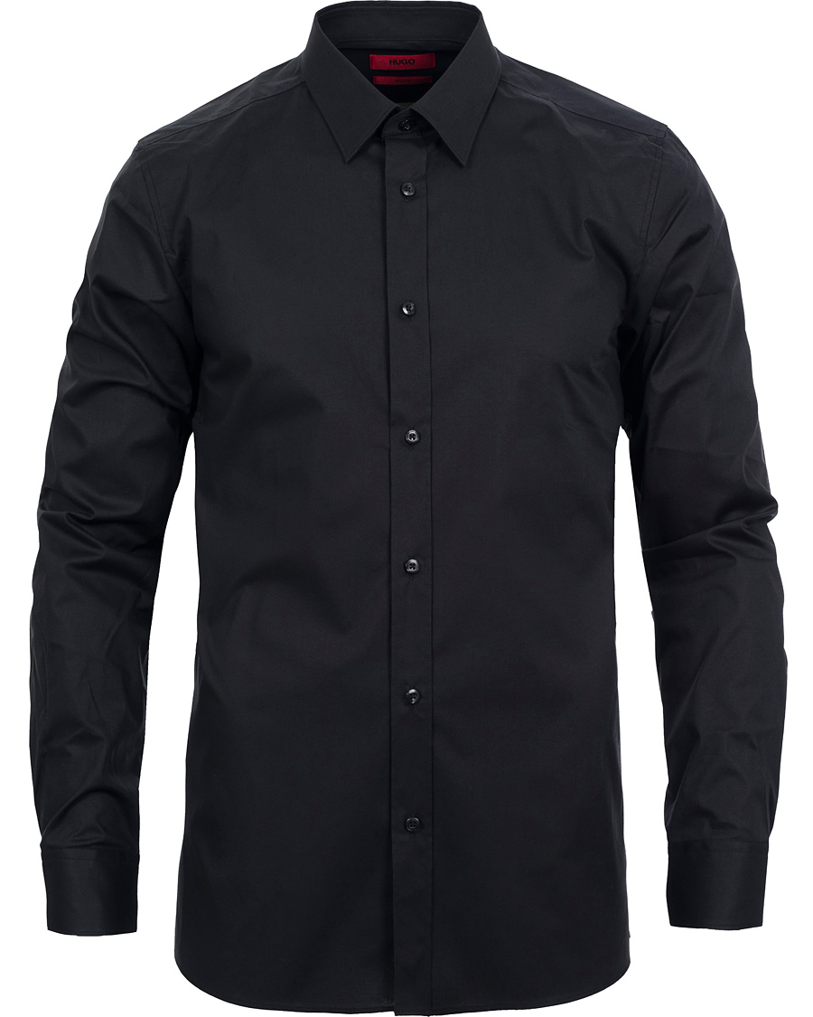 Herr | Skjortor | HUGO | Elisha Slim Fit Shirt Black