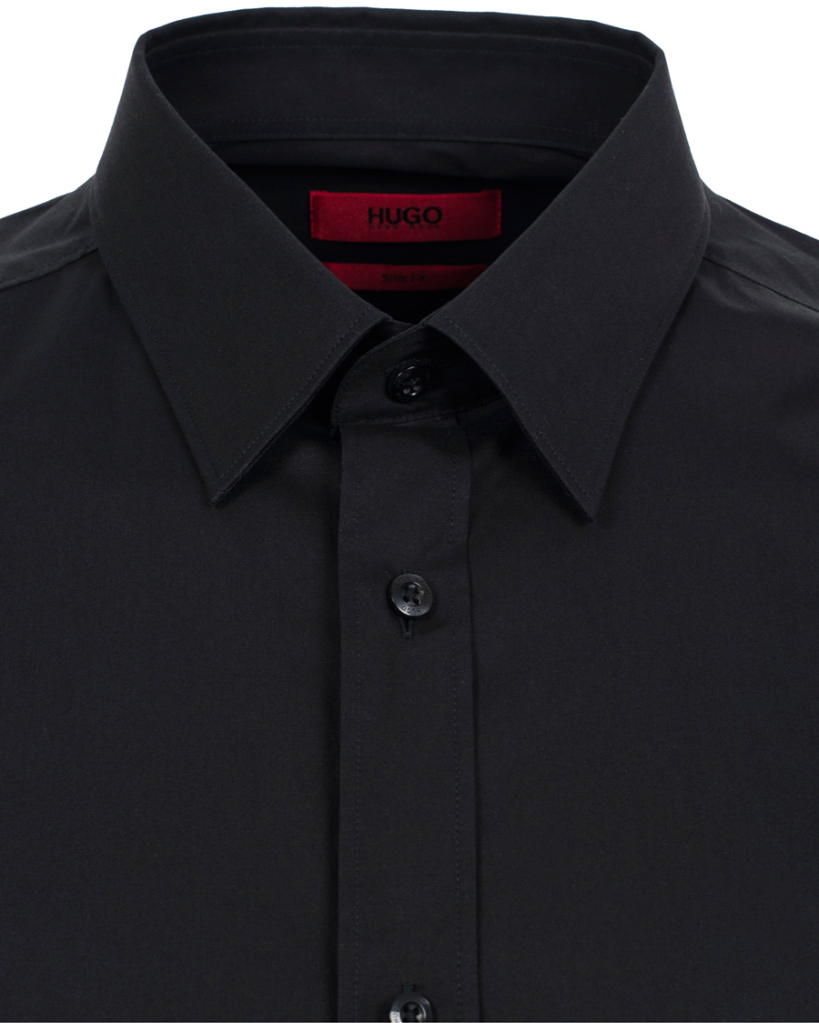 Herr | Skjortor | HUGO | Elisha Slim Fit Shirt Black