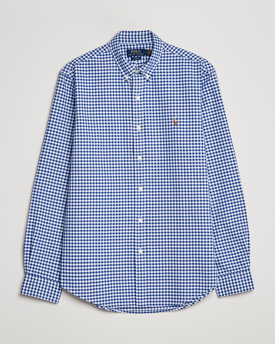 Herr | Polo Ralph Lauren Slim Fit Shirt Oxford Blue/White Gingham | Polo Ralph Lauren | Slim Fit Shirt Oxford Blue/White Gingham