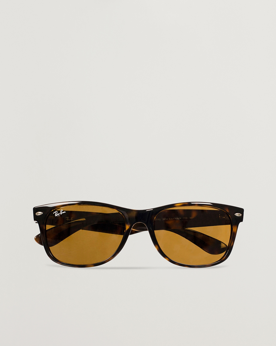 Herr | Solglasögon | Ray-Ban | New Wayfarer Sunglasses Light Havana/Crystal Brown