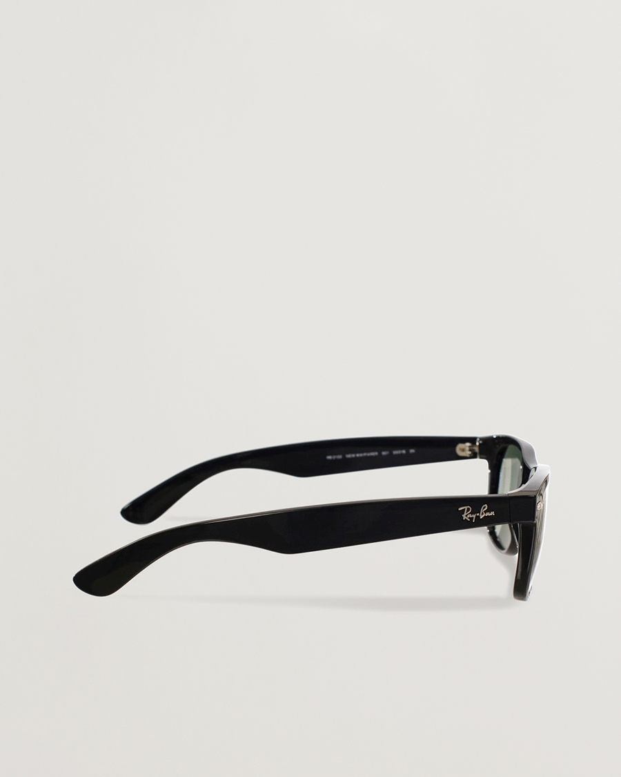 Herr | Solglasögon | Ray-Ban | New Wayfarer Sunglasses Black/Crystal Green