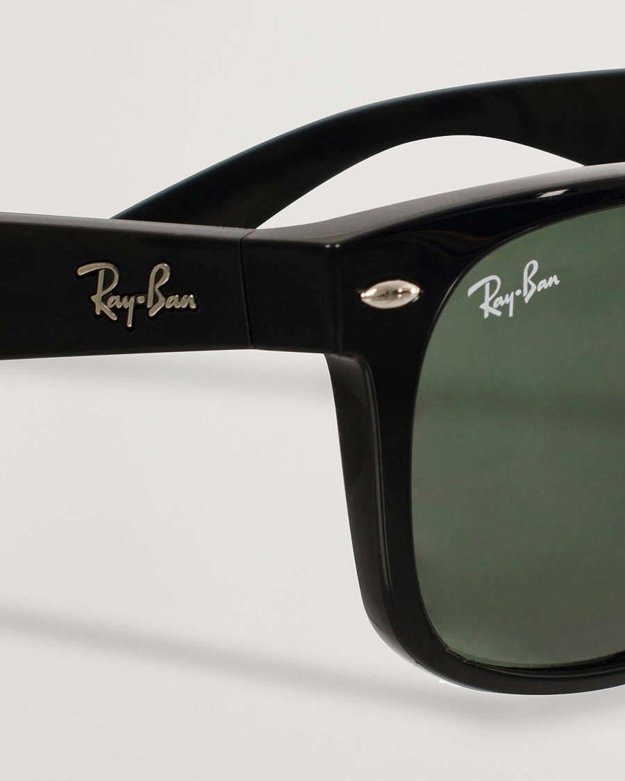 Herr | Solglasögon | Ray-Ban | New Wayfarer Sunglasses Black/Crystal Green