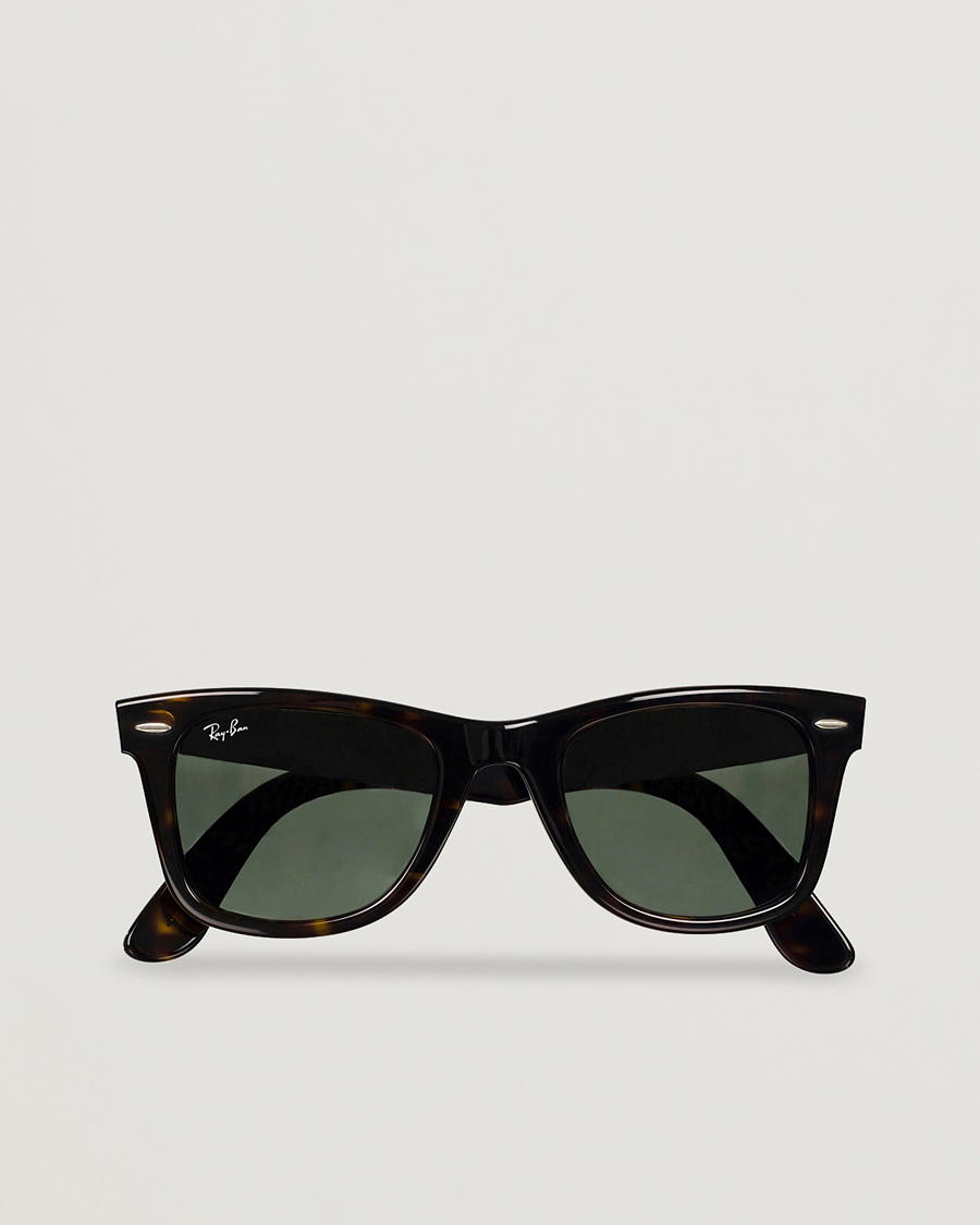 Herr |  | Ray-Ban | Original Wayfarer Sunglasses Tortoise/Crystal Green