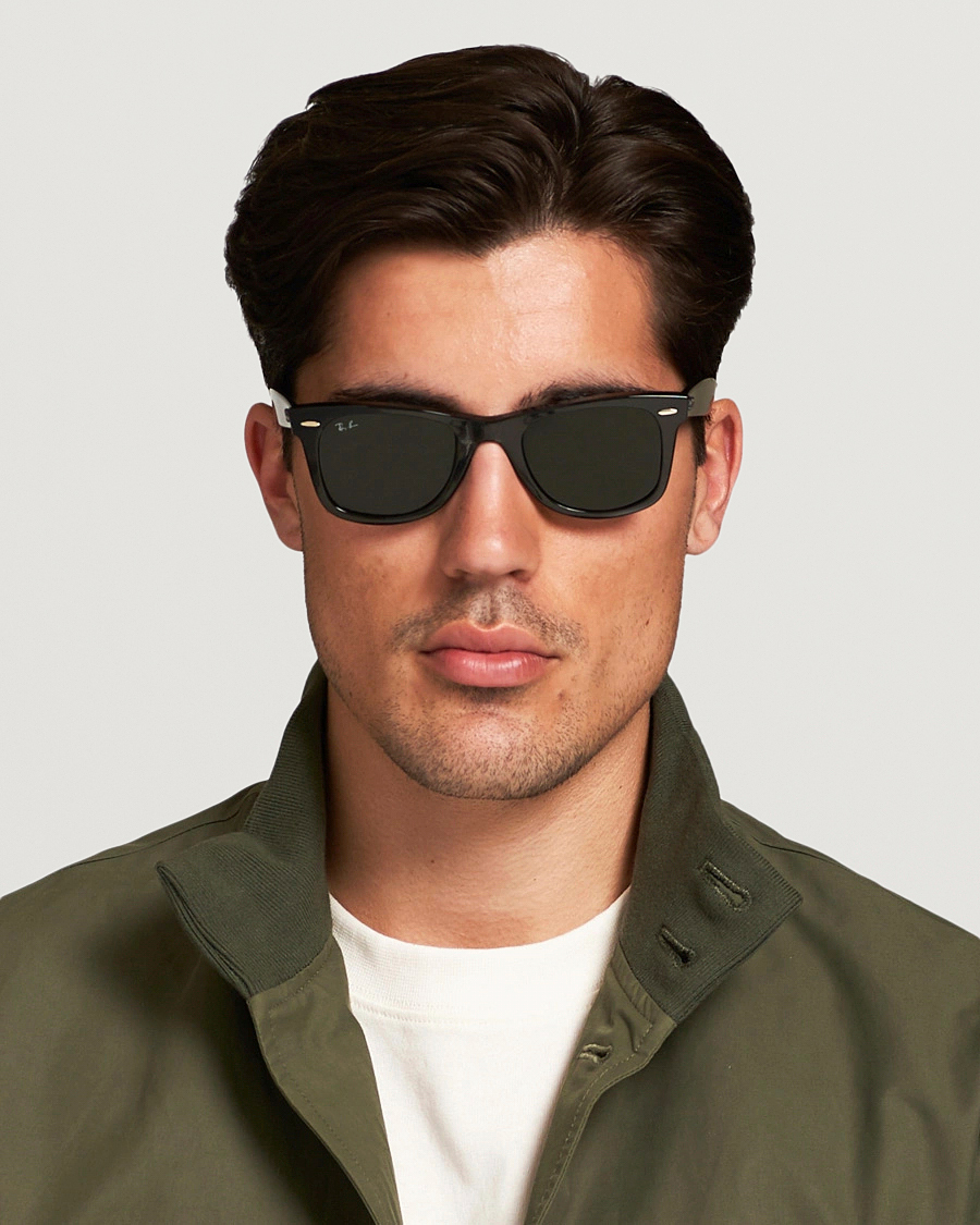 Herr | D-formade solglasögon | Ray-Ban | Original Wayfarer Sunglasses Tortoise/Crystal Green