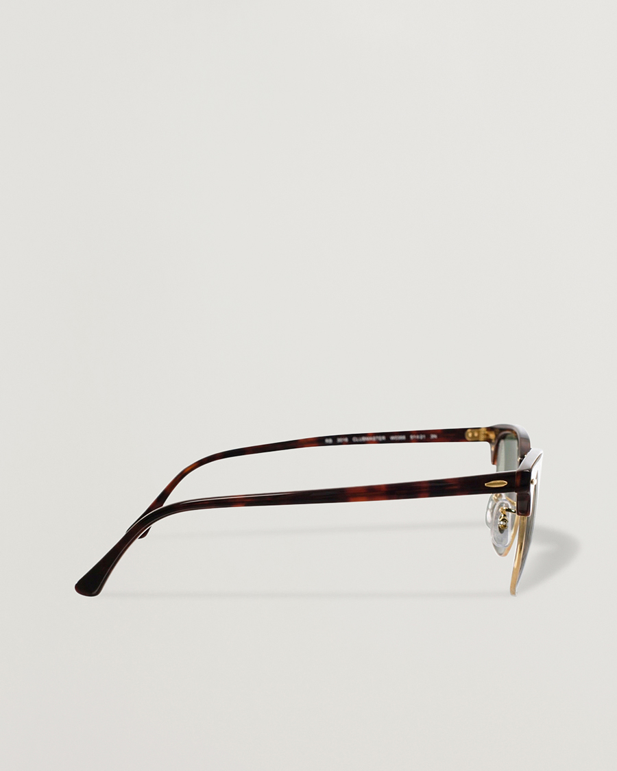 Herr | Solglasögon | Ray-Ban | Clubmaster Sunglasses Mock Tortoise/Crystal Green