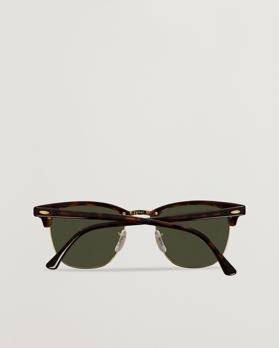 Herr | Solglasögon | Ray-Ban | Clubmaster Sunglasses Mock Tortoise/Crystal Green