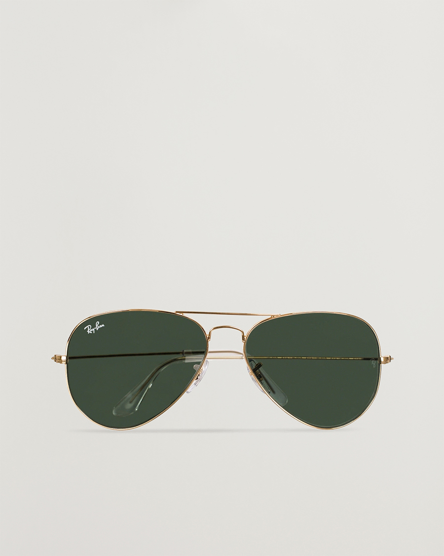 Herr |  | Ray-Ban | Aviator Large Metal Sunglasses Arista/Grey Green