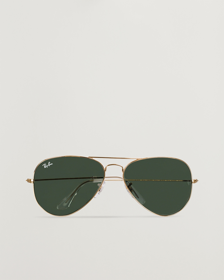 Herr | | Ray-Ban | 0RB3025 Aviator Large Metal Sunglasses Arista/Grey Green