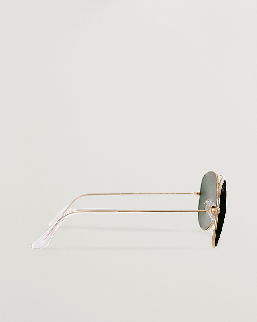 Herr | Solglasögon | Ray-Ban | 0RB3025 Aviator Large Metal Sunglasses Arista/Grey Green