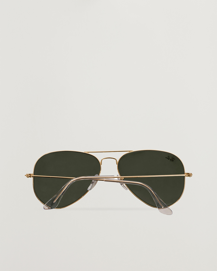 Herr | Solglasögon | Ray-Ban | 0RB3025 Aviator Large Metal Sunglasses Arista/Grey Green