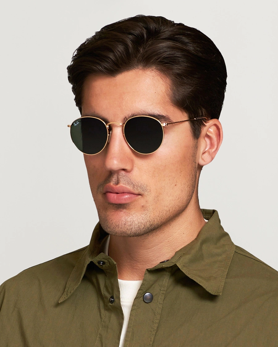 Herr | Solglasögon | Ray-Ban | RB3447 Metal Sunglasses Arista/Crystal Green