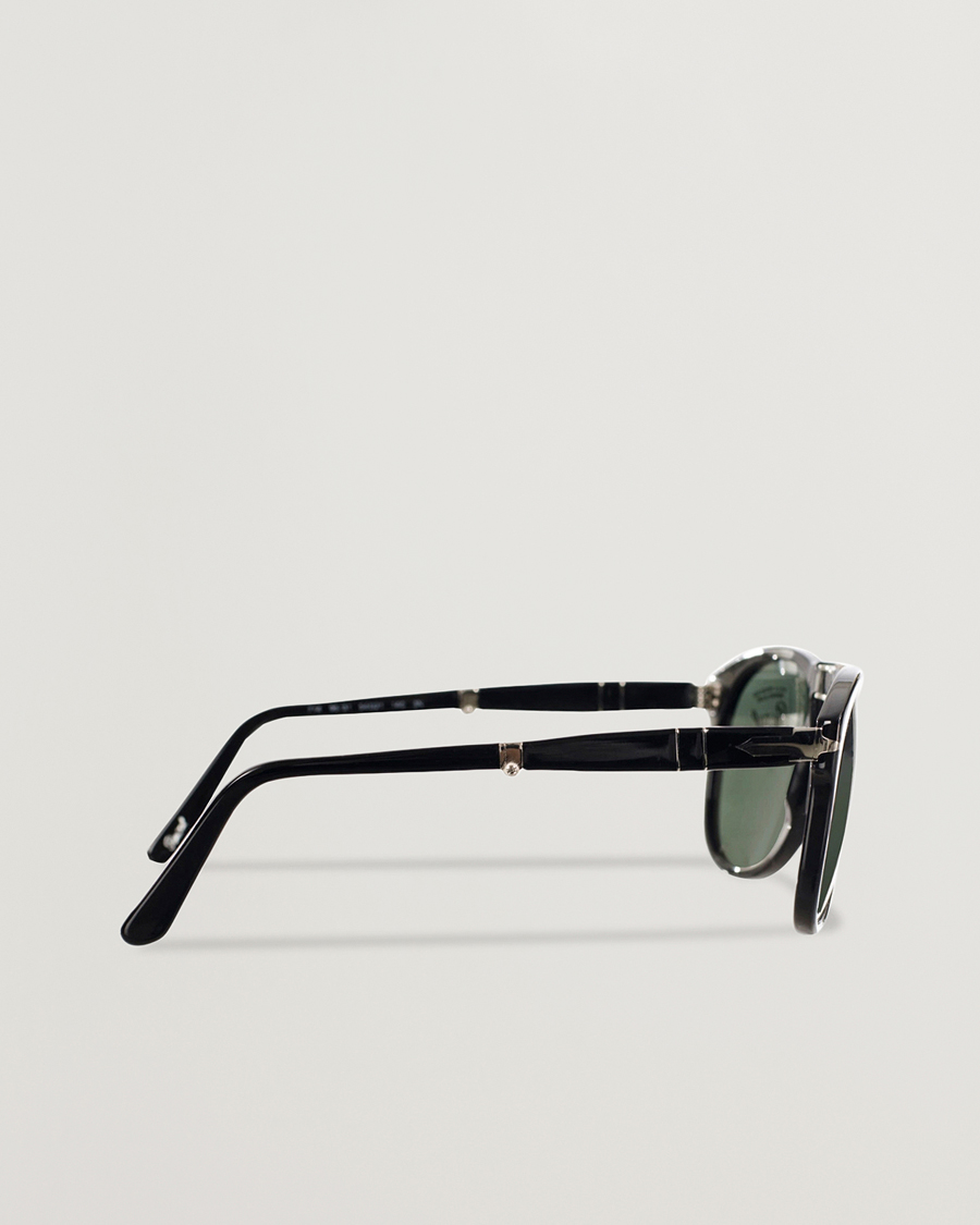 Herr | Solglasögon | Persol | 0PO0714 Folding Sunglasses Black/Crystal Green