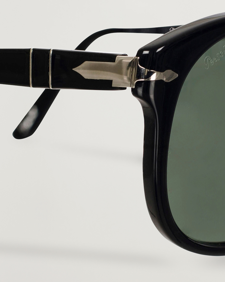 Herr | Solglasögon | Persol | 0PO0714 Folding Sunglasses Black/Crystal Green