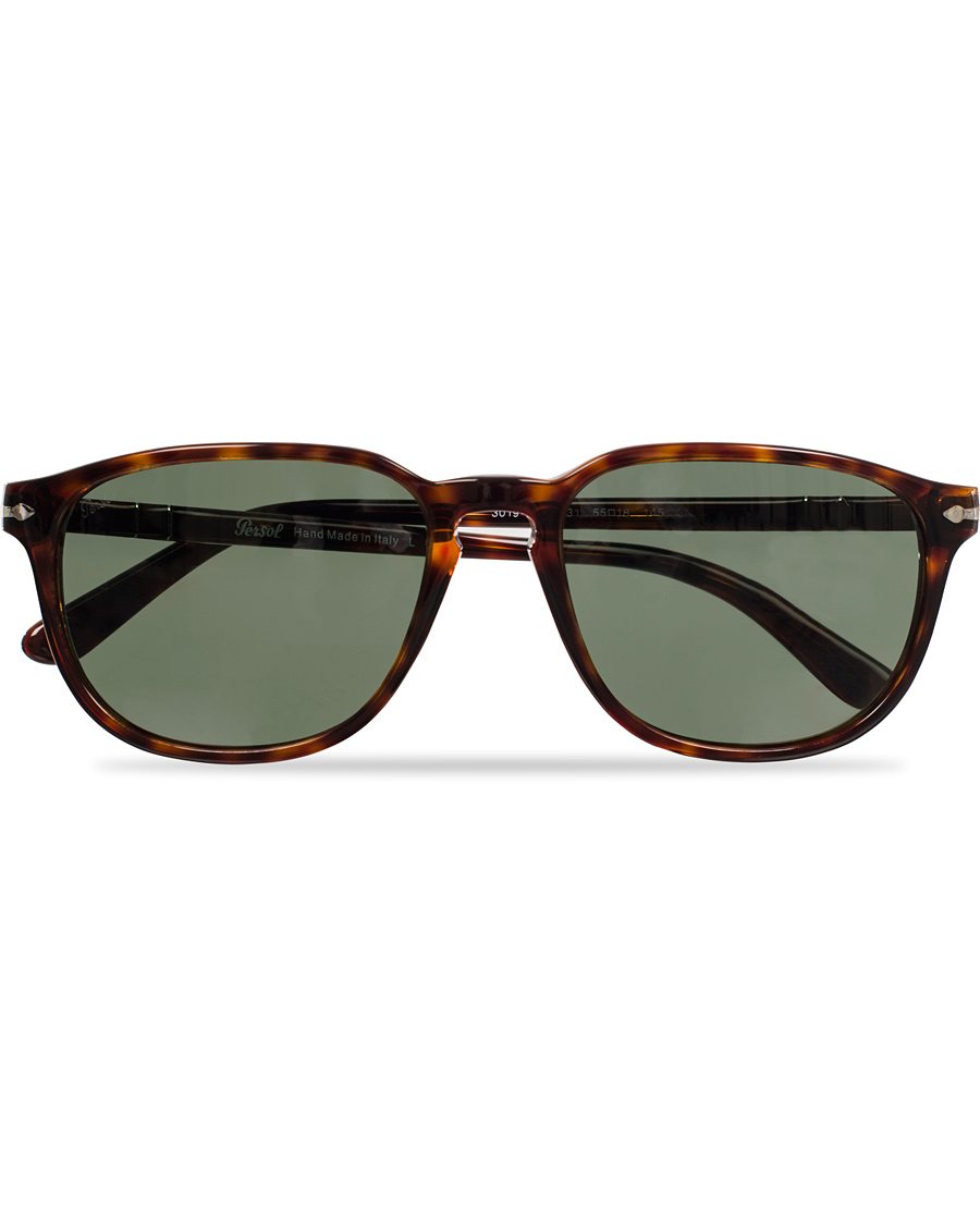 Herr | Persol PO3019S Sunglasses Havana/Crystal Green | Persol | PO3019S Sunglasses Havana/Crystal Green