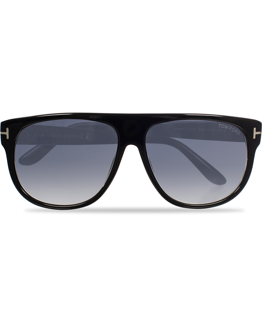 Herr | Tom Ford Kristen FT0375 D-Frame Sunglasses Black/Blue | Tom Ford | Kristen FT0375 D-Frame Sunglasses Black/Blue