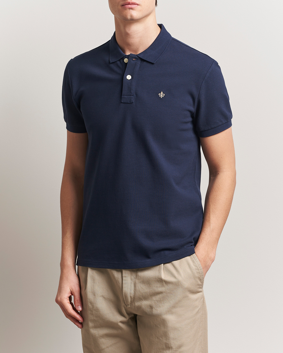 Herr | Pikéer | Morris | New Piqué Navy