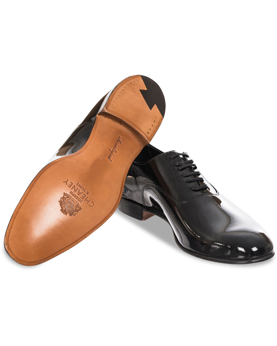Herr | Cheaney Kelly Oxford Patent Black Leather | Cheaney | Kelly Oxford Patent Black Leather