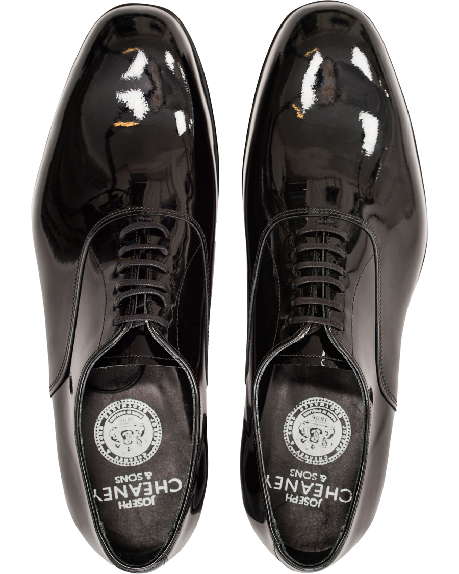 Herr | Cheaney Kelly Oxford Patent Black Leather | Cheaney | Kelly Oxford Patent Black Leather