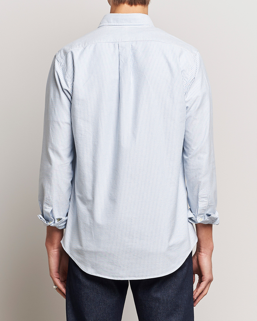 Herr | Skjortor | Polo Ralph Lauren | Custom Fit Oxford Shirt Stripe Blue