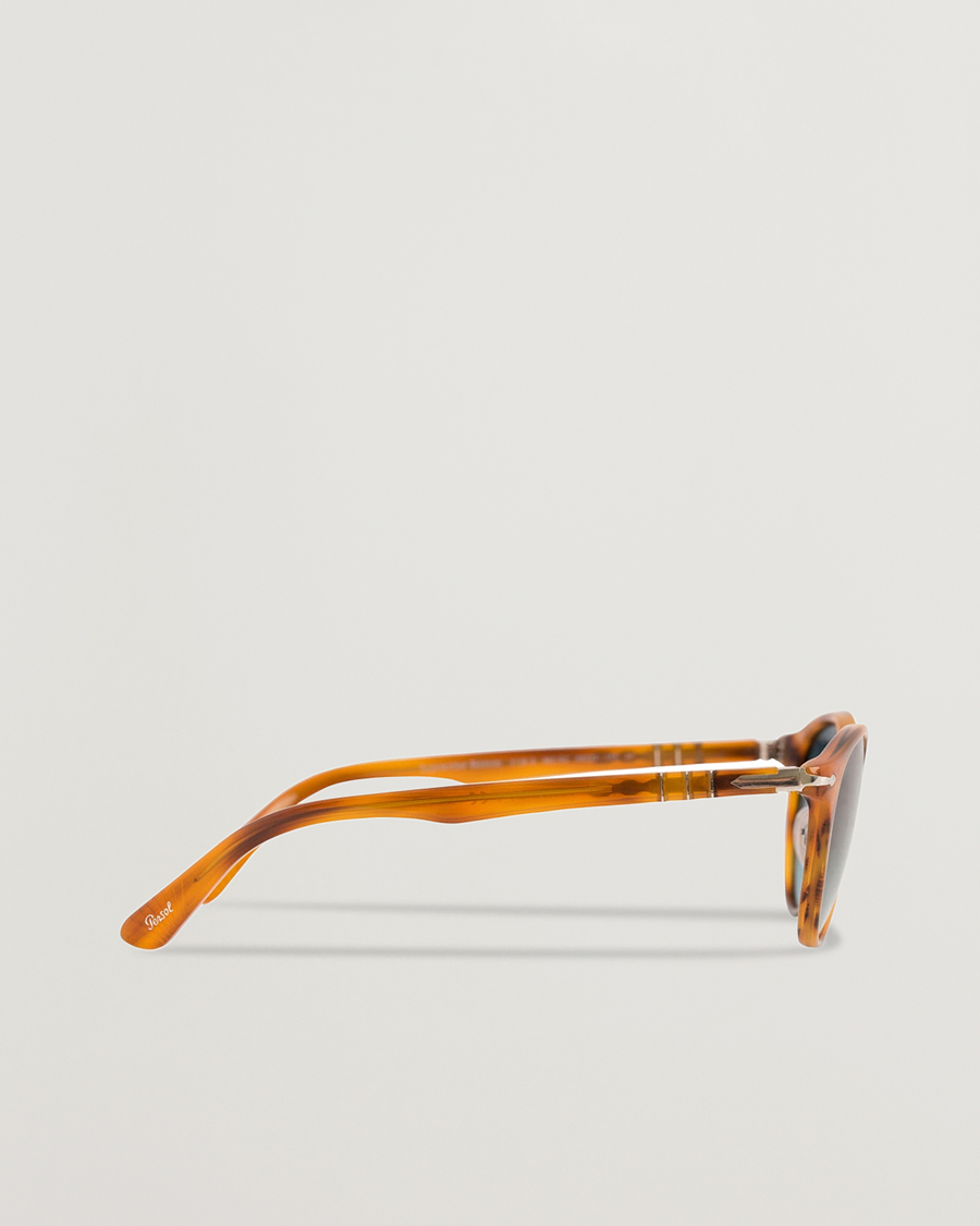 Herr | Persol 0PO3108S Polarized Sunglasses Striped Brown/Gradient Blue | Persol | 0PO3108S Polarized Sunglasses Striped Brown/Gradient Blue