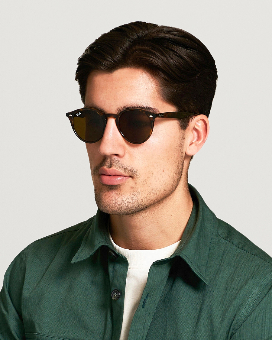 Herr | Accessoarer | Ray-Ban | RB2180 Acetat Sunglasses Dark Havana/Dark Brown