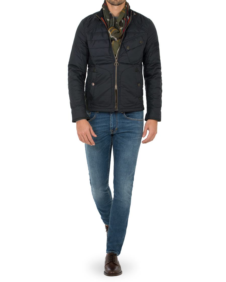Herr | Jackor | Barbour International | Steve McQueen Lee Jacket Navy