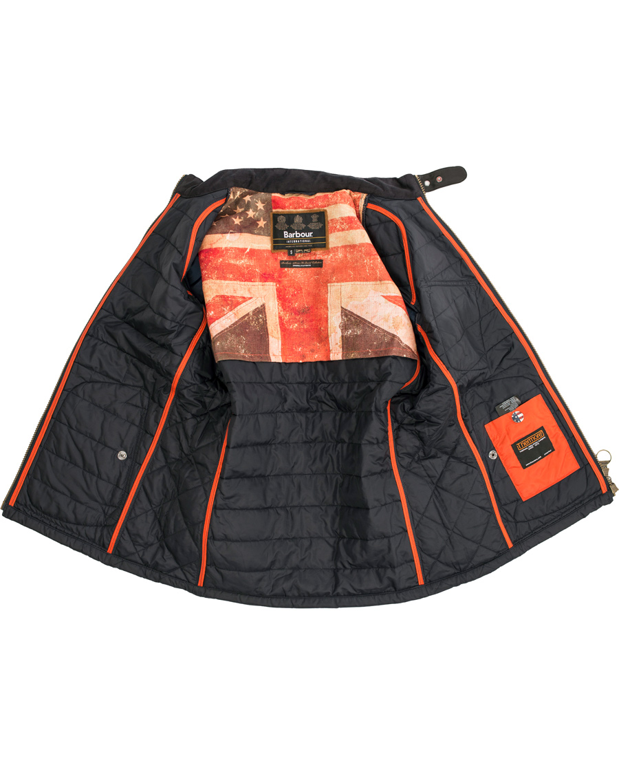 Herr | Jackor | Barbour International | Steve McQueen Lee Jacket Navy