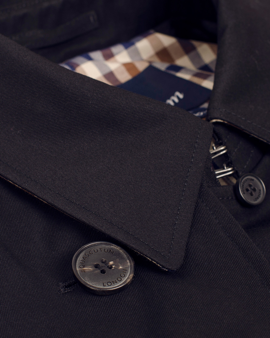 Herr | Jackor | Aquascutum | Corby Double Breasted Trenchcoat Navy