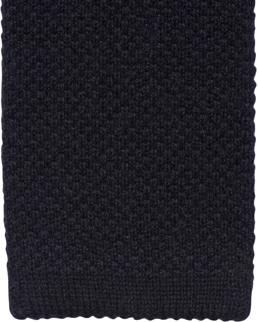 Herr | Oscar Jacobson Knitted Wool/Cashmere Tie 6,5 cm Navy | Oscar Jacobson | Knitted Wool/Cashmere Tie 6,5 cm Navy