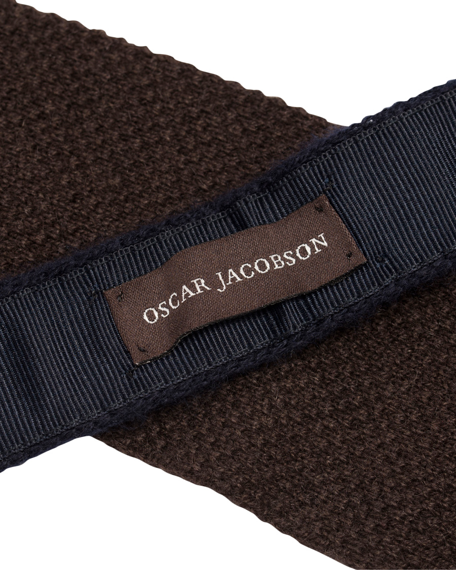 Herr | Oscar Jacobson Knitted Wool/Cashmere Tie 6,5 cm Navy | Oscar Jacobson | Knitted Wool/Cashmere Tie 6,5 cm Navy