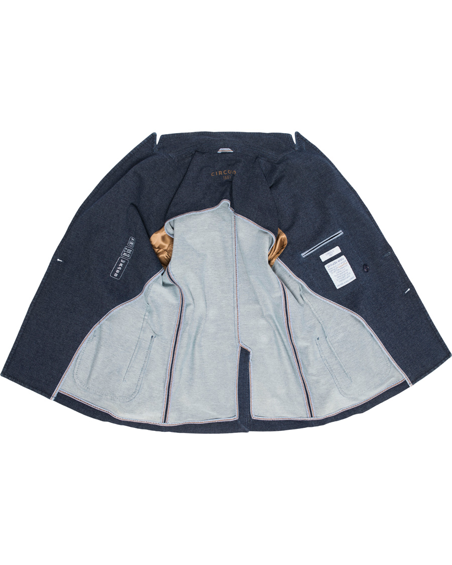 Herr | Kavajer | Circolo 1901 | Circolo Double Breasted Jersey Blazer Indigo Blue