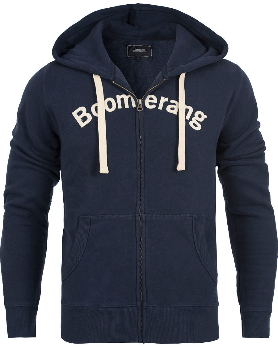 Herr | Tröjor | Boomerang | River Zip Hood Midnight Blue