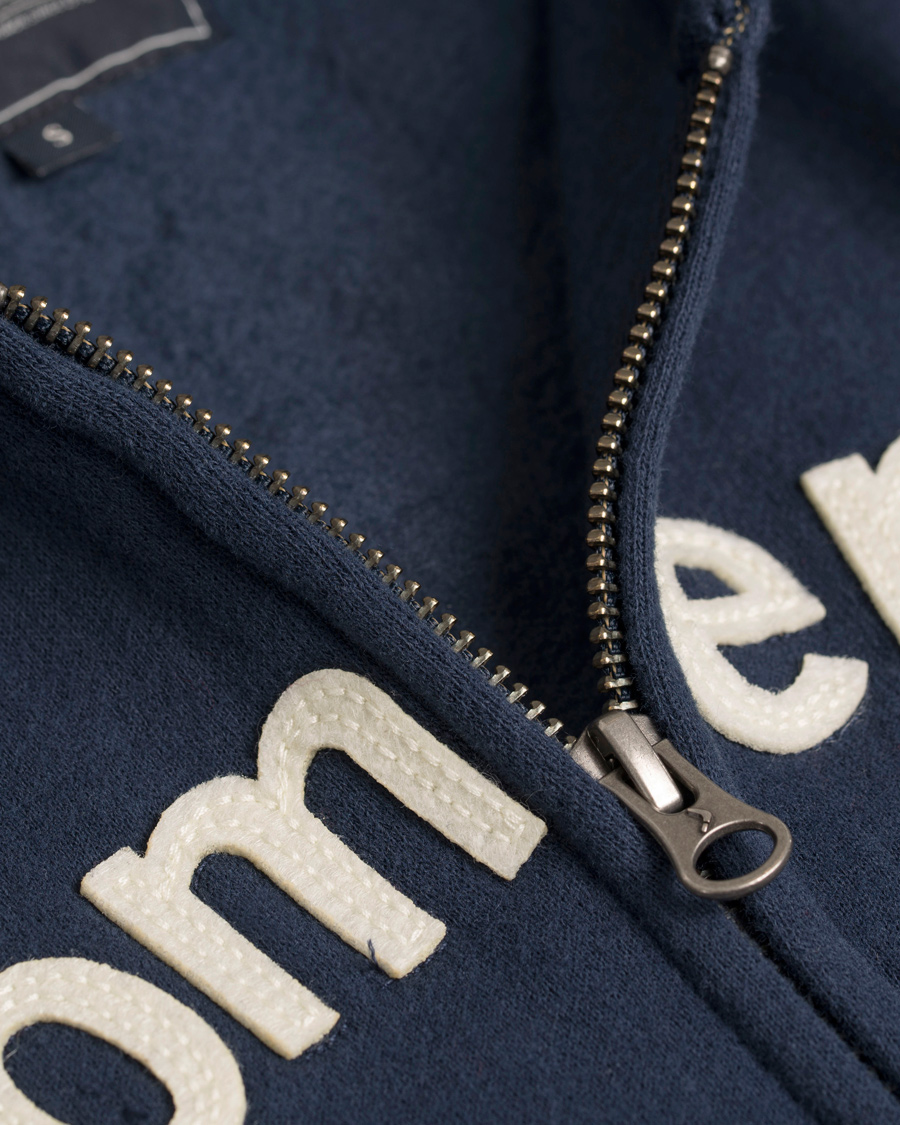 Herr | Tröjor | Boomerang | River Zip Hood Midnight Blue