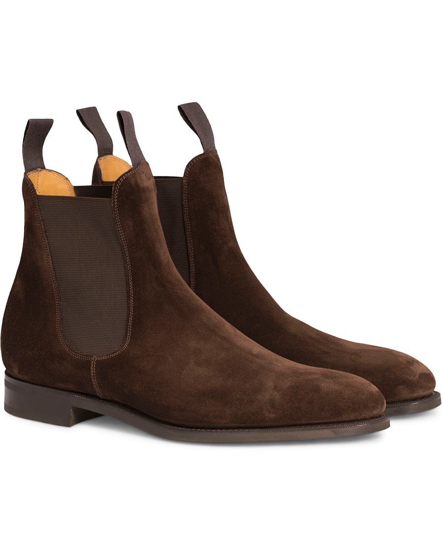 Herr | | Edward Green | Newmarket Chelsea Boot Mink Suede