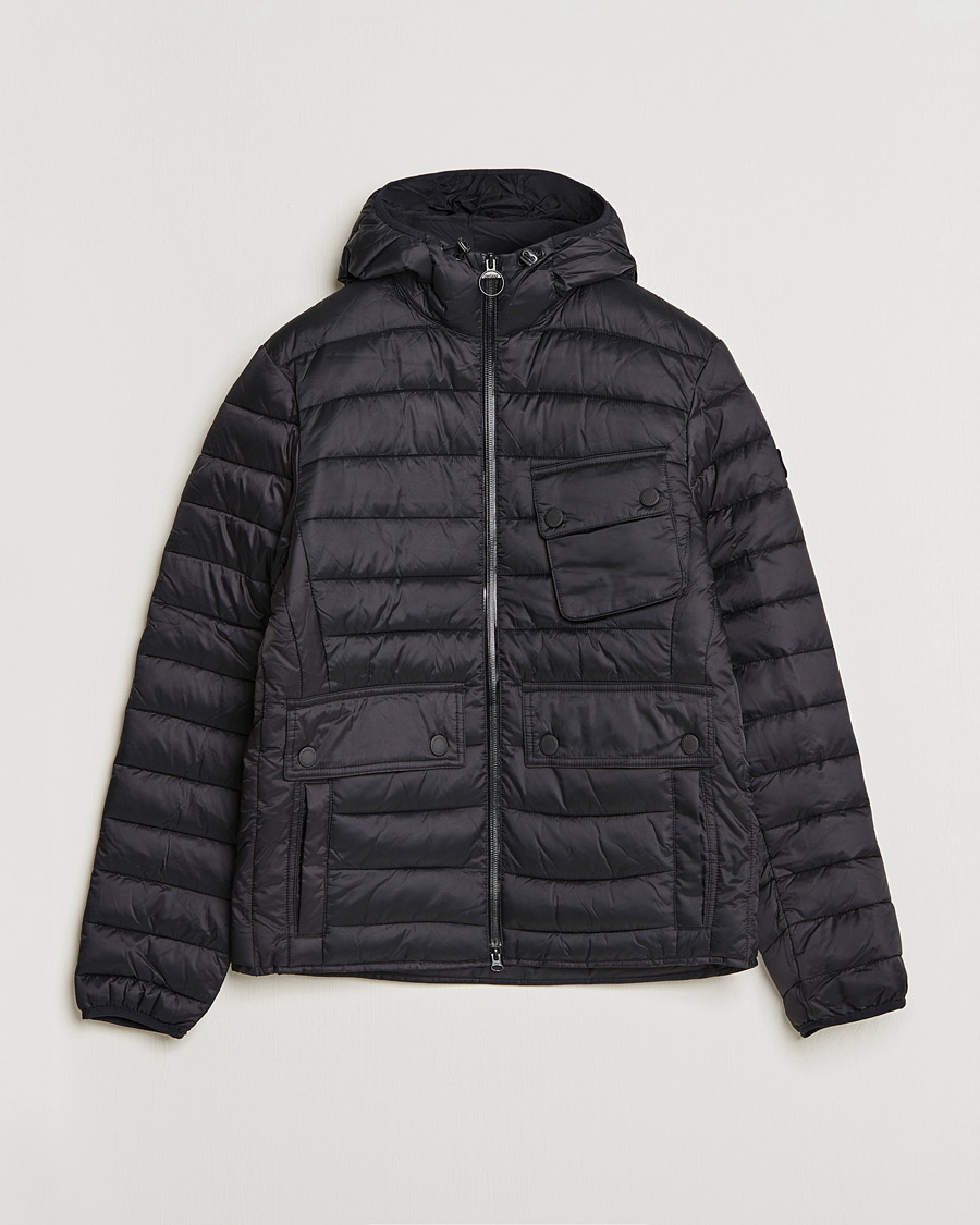 Herr | The Classics of Tomorrow | Barbour International | Ouston Hooded Quilt Jacket Black