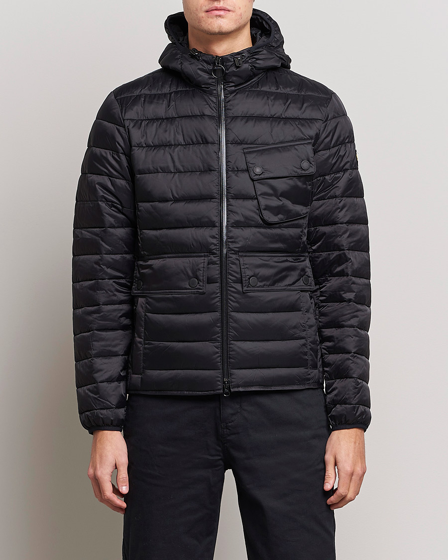 Herr | The Classics of Tomorrow | Barbour International | Ouston Hooded Quilt Jacket Black