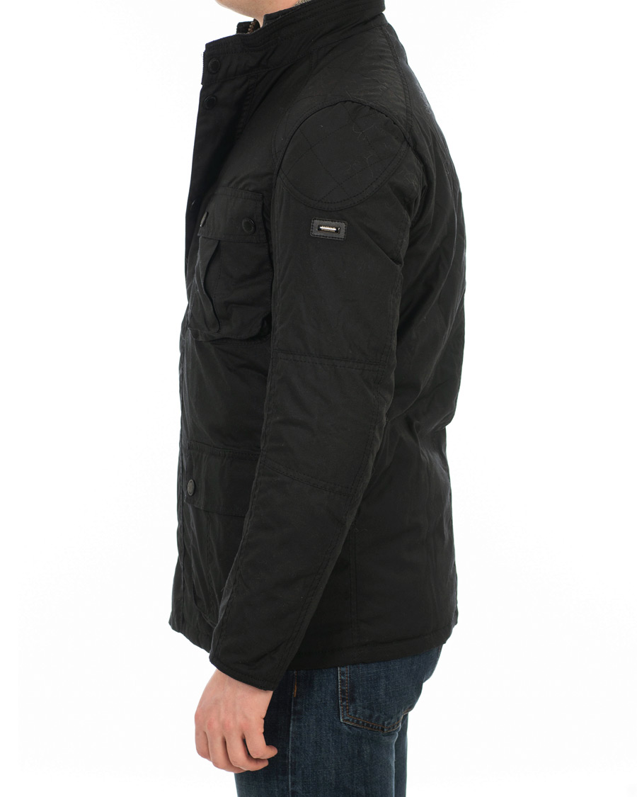 Herr | Jackor | Barbour International | Gauge Wax Jacket Black