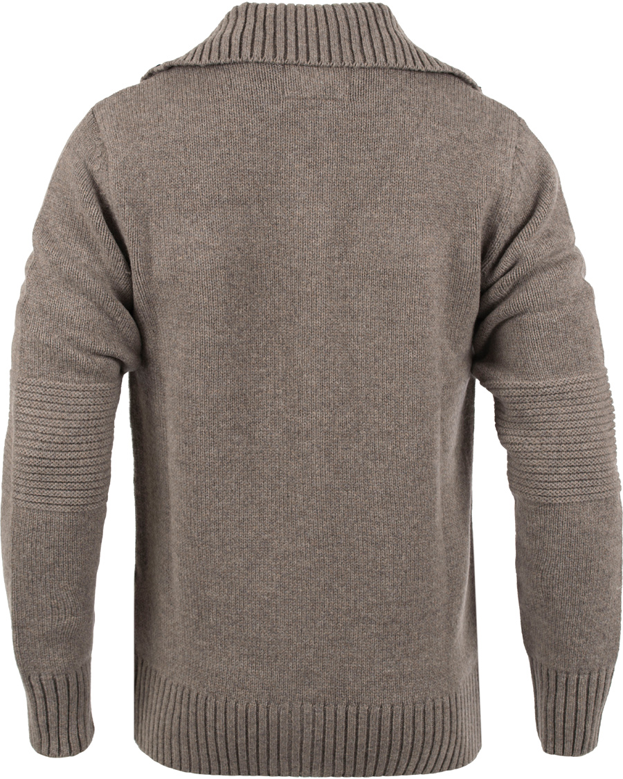 Herr | Tröjor | Barbour International | Burn Full Zip Antique Grey