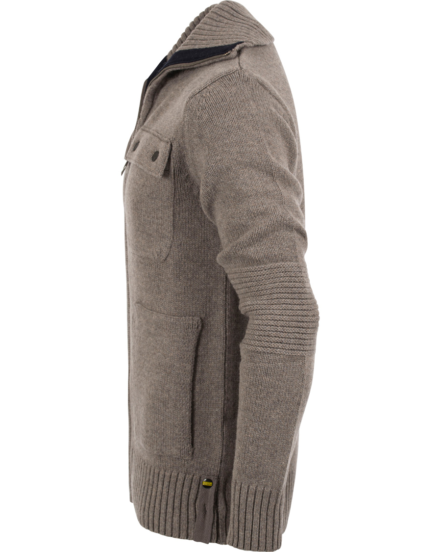 Herr | Tröjor | Barbour International | Burn Full Zip Antique Grey