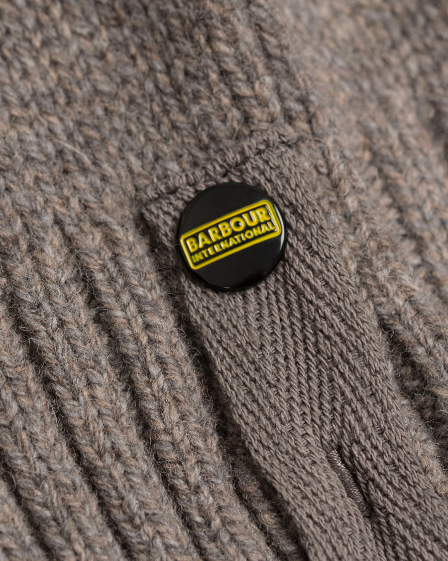 Herr | Tröjor | Barbour International | Burn Full Zip Antique Grey