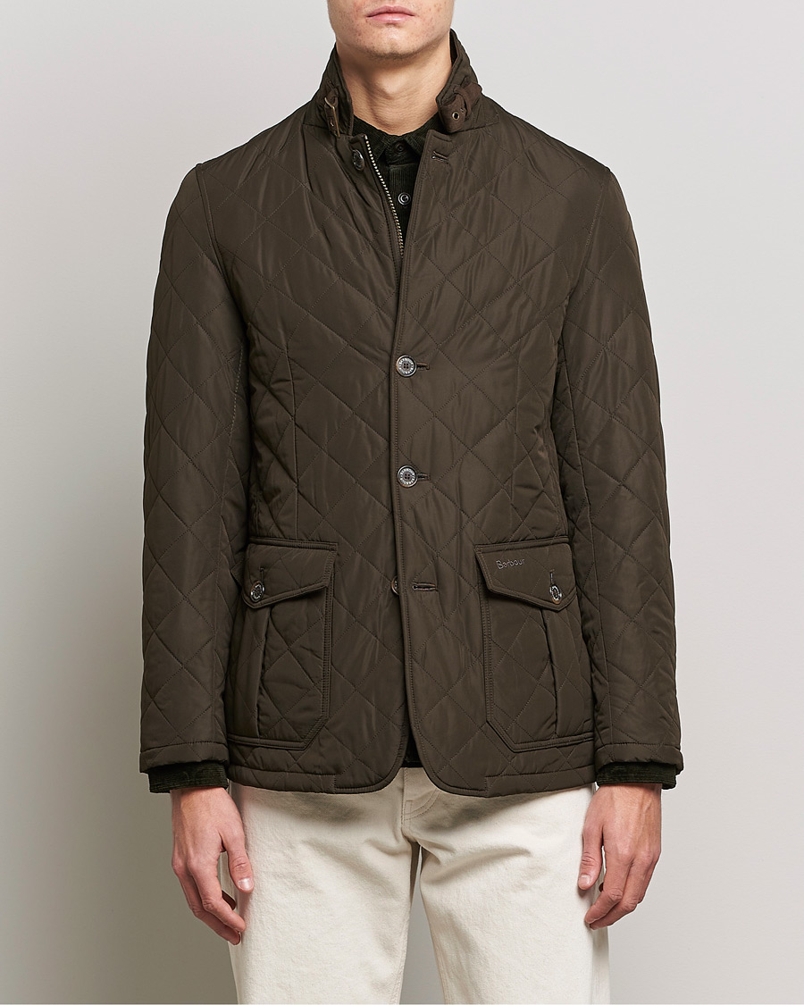 Herr | Klassiska jackor | Barbour Lifestyle | Quilted Lutz Jacket  Olive