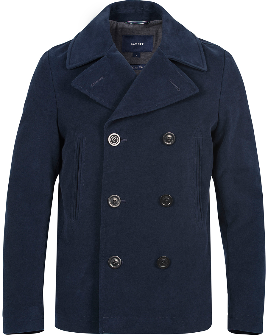 Herr | Jackor | GANT | The Moleskin Peacoat Navy